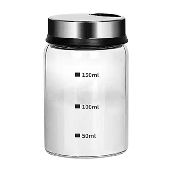 Dozator condimente YANYXR sticla transparenta capac reglabil 300ml 6.8x6cm