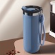 Cana termos YANYXR, otel inoxidabil dublu strat, albastru, 1cm