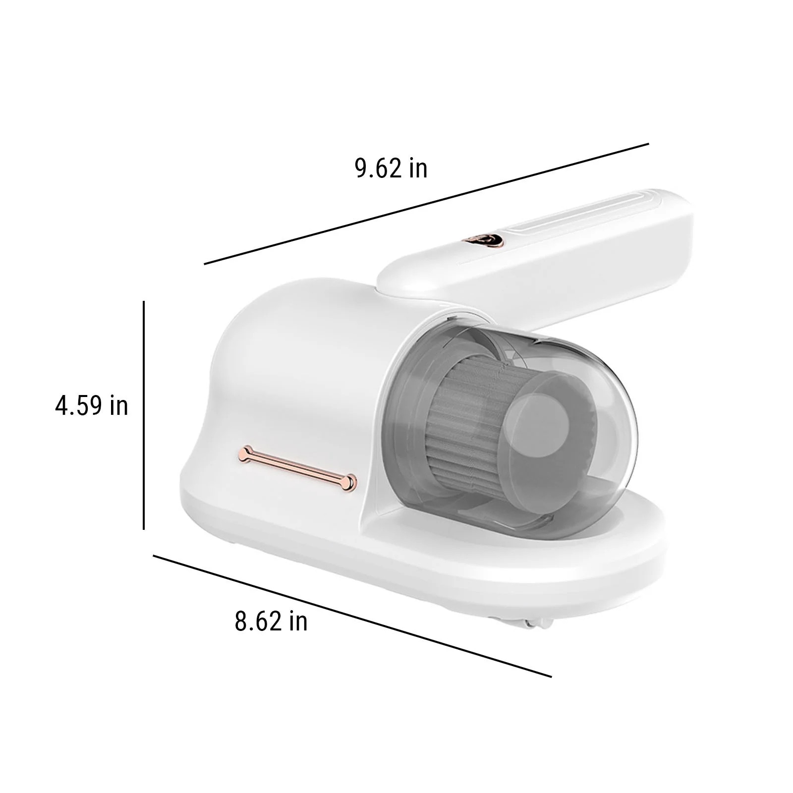 Aspirator pentru saltea, alb, 24.5x22x11.7cm, cu filtru lavabil, pentru par de animale, utilizare acasa si masina