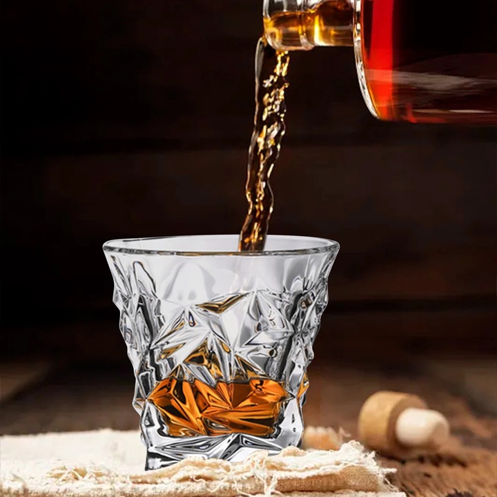 YANYXR vastag kristály whisky pohár 1 darab