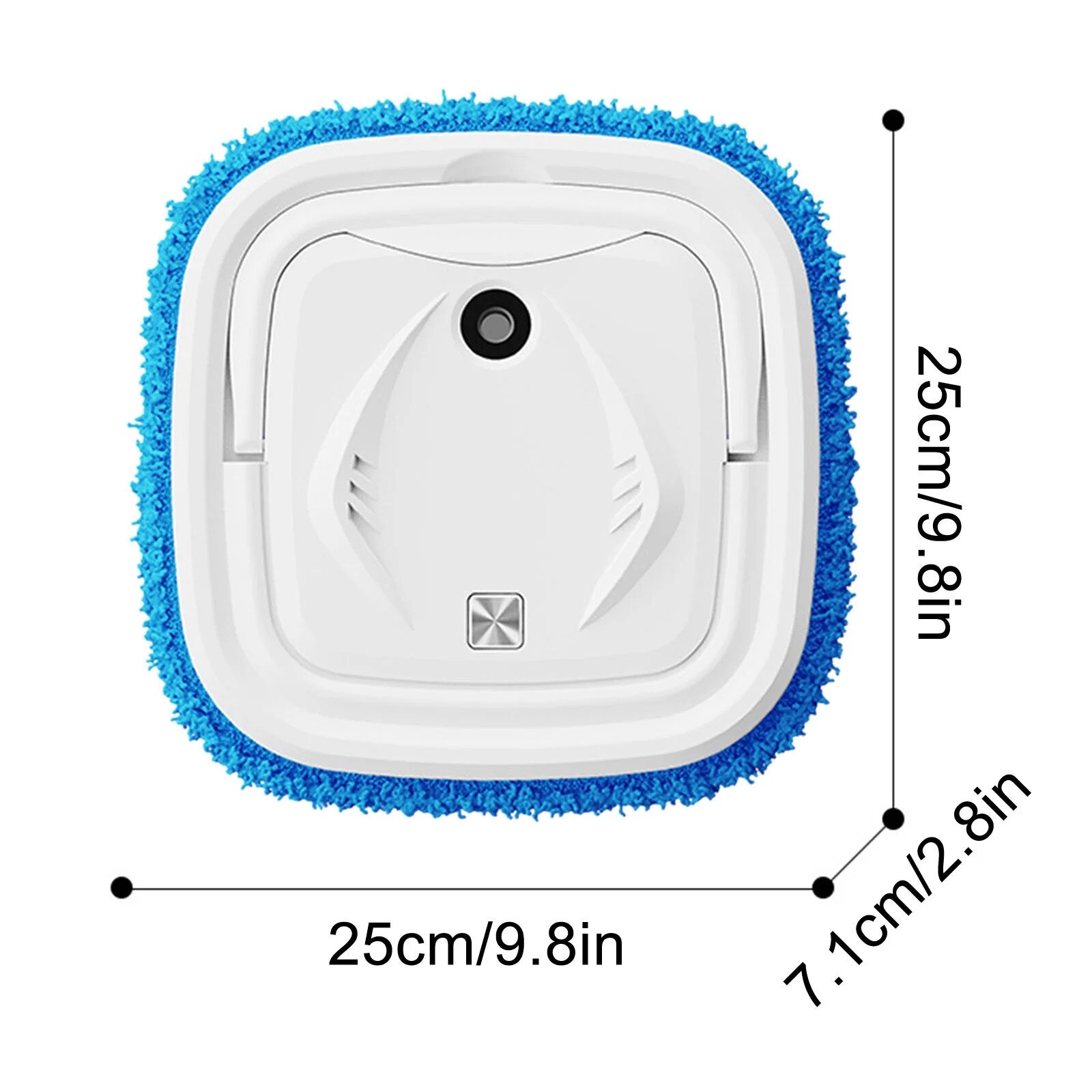 Aspirator robot YANYXR 25x25x7.1cm, curatare si mop, autonomie 60 min, alb