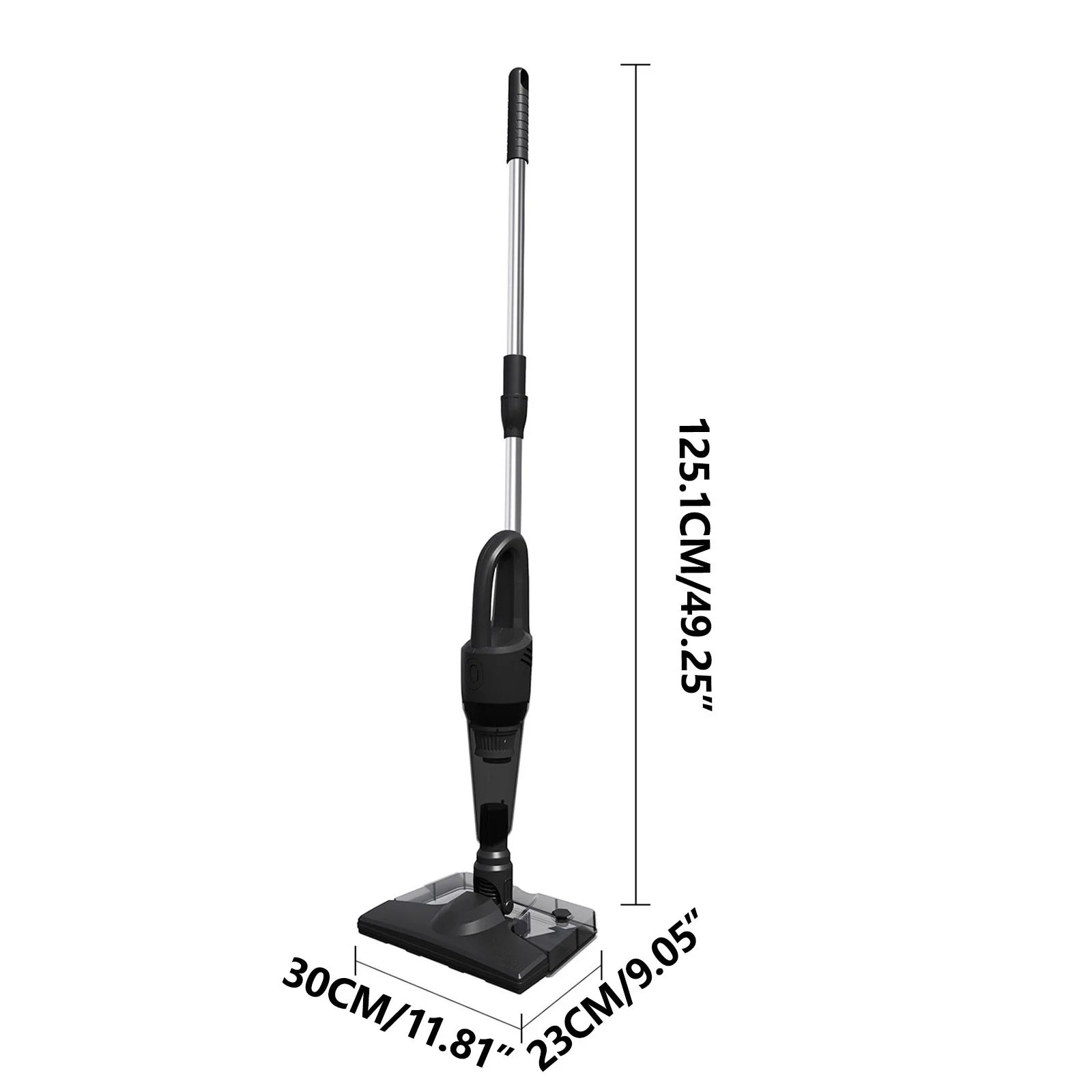 Aspirator portabil fara fir, putere mare de aspiratie, set aspirator cu mop, negru