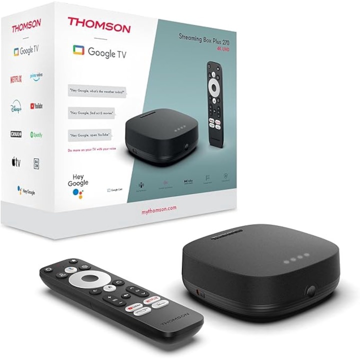 Thomson Streaming Box Plus 270, устройство за стрийминг на Google TV 4K