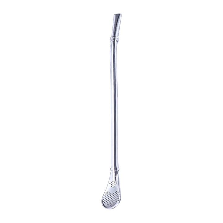Lingura-paie din otel inoxidabil ZYBLSSBB, dublu filtru, 15.5x2.1cm
