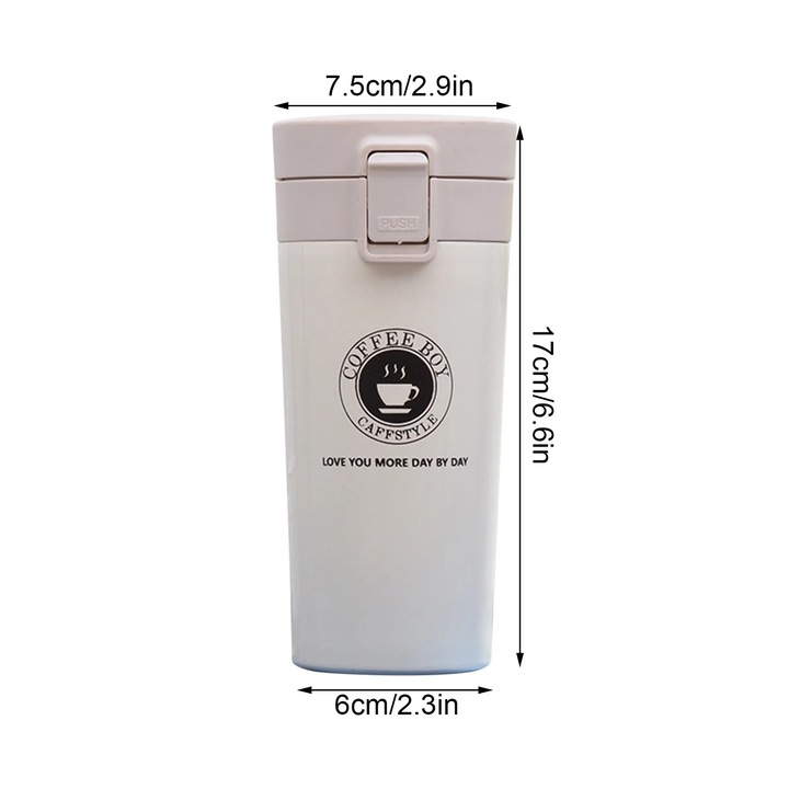 Set termosuri si cani din inox, argintiu, capacitate mare
