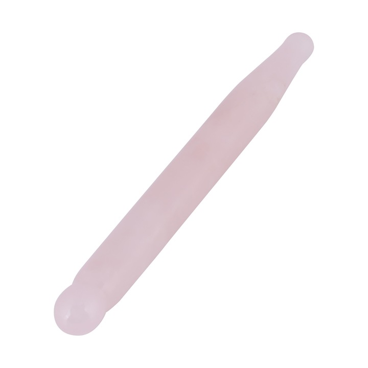Baston masaj fata cuart roz natural, neted, mic