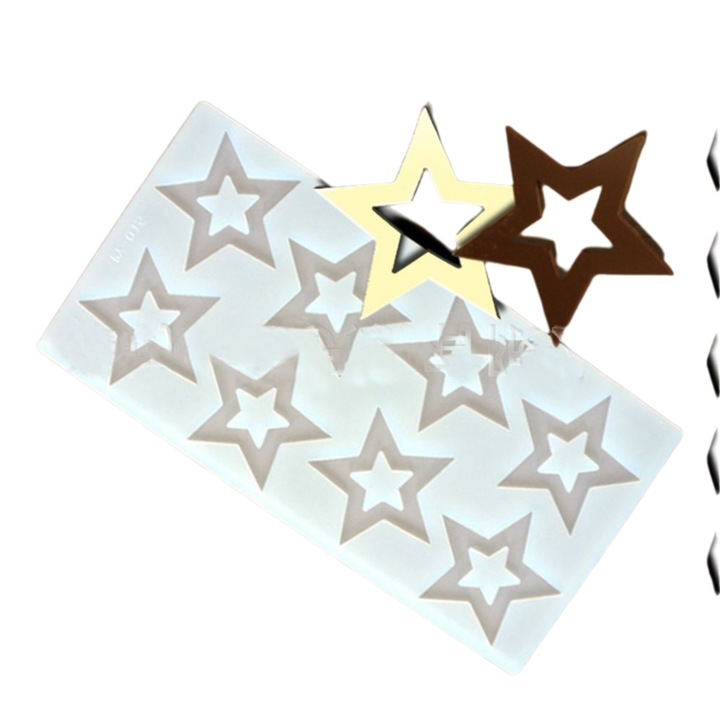 Forma prajituri, Enforose, 3D Stele, reutilizabila, rezistenta la caldura si frig, usor de curatat