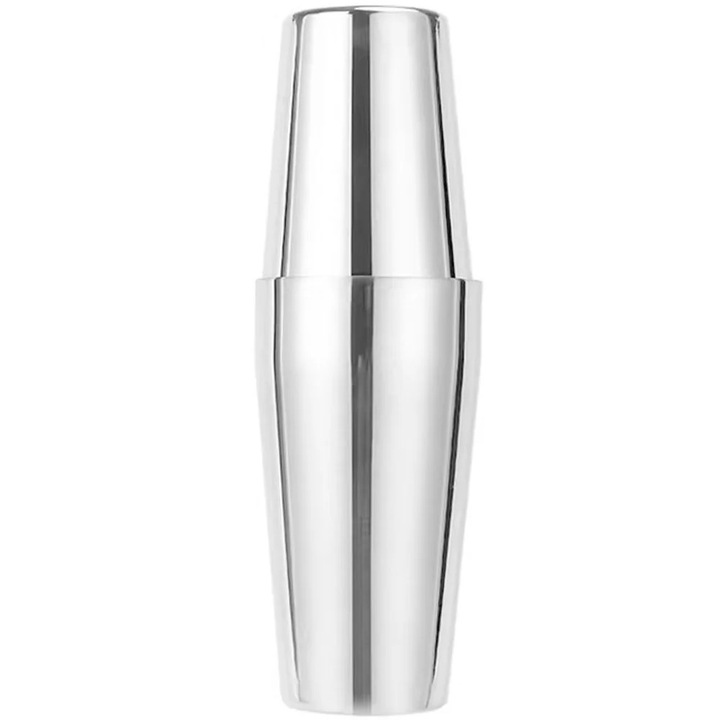 Set shaker Boston din inox, argintiu, 800ml + 600ml, rezistent la scurgeri