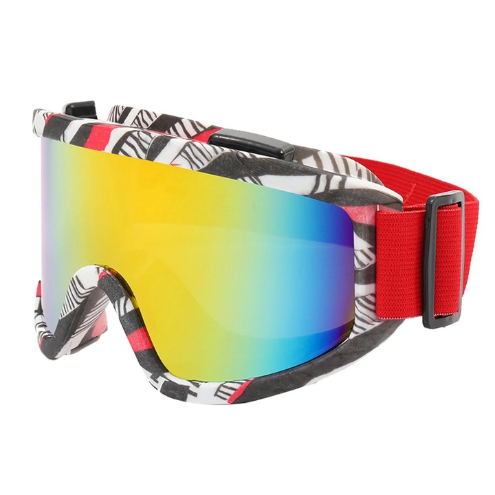 Ochelari de protectie pentru sport, multicolor, unisex, dimensiuni 169x88mm, cu banda elastica