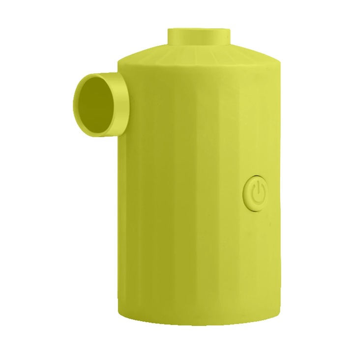 Преносима електрическа въздушна помпа, 3600mAh, зелена, 9x5.3x5.8cm