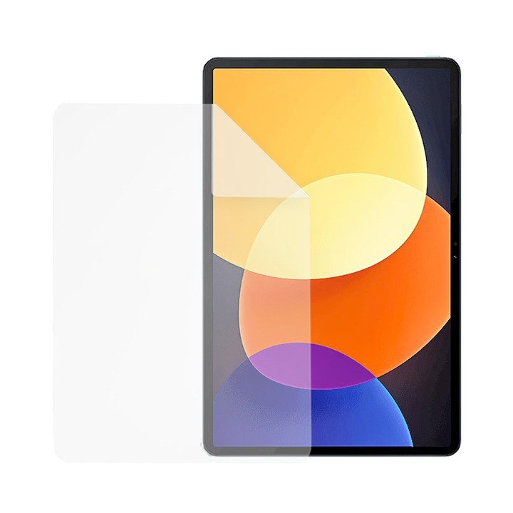 Folie Silicon High Definition pentru Xiaomi Pad 5 Pro 12.4, COMANDO TAB PROTECT, Anti-Soc, Rezistenta la zgarieturi, Ultra-subtire, Strat Oleofobic, Sensibilitate ridicata, Aplicare usoara, Transparent