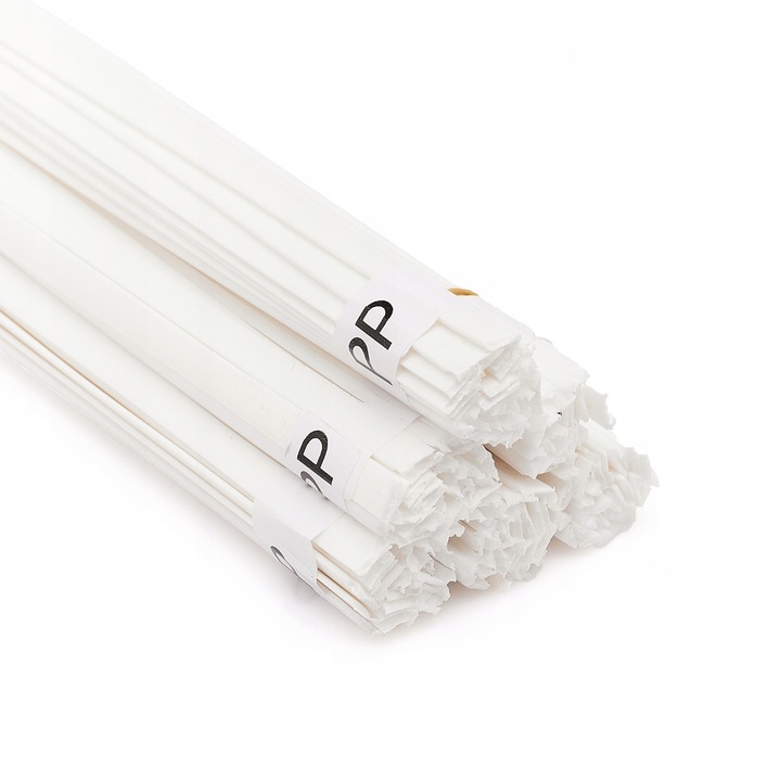 PP mappák, Techrebal, fehér, 50g, 3,5 mm-es háromszögek és 8 mm-es csíkok keveréke