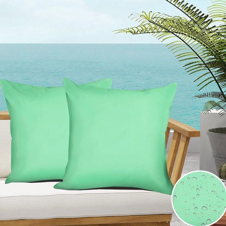 YANYXR dekoratív párnahuzat spandex zöld 45x45cm vízálló