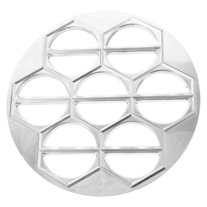 Forma pentru coltunasi, 14 gauri, aluminiu, argintiu, 24x24x1.5cm