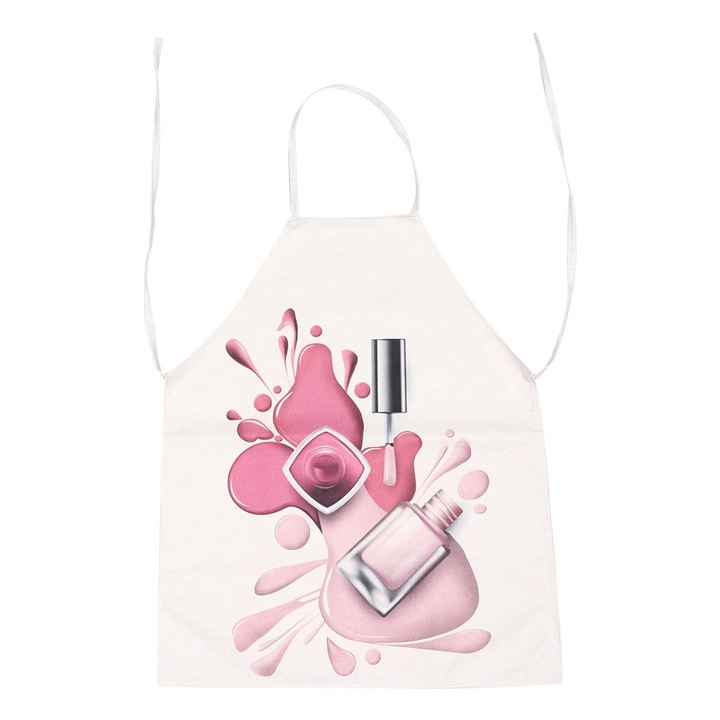 Sort bucatarie ZYBLSSBB bumbac in, imprimeu unghii, 68x55x1cm