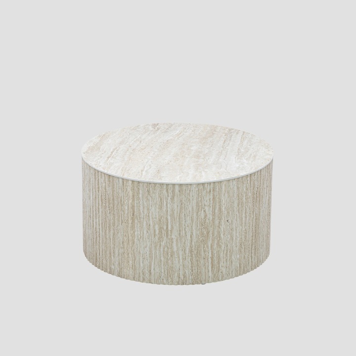 Холна маса BELLEZA, бежова, 70x70x38,5 см, здрава конструкция