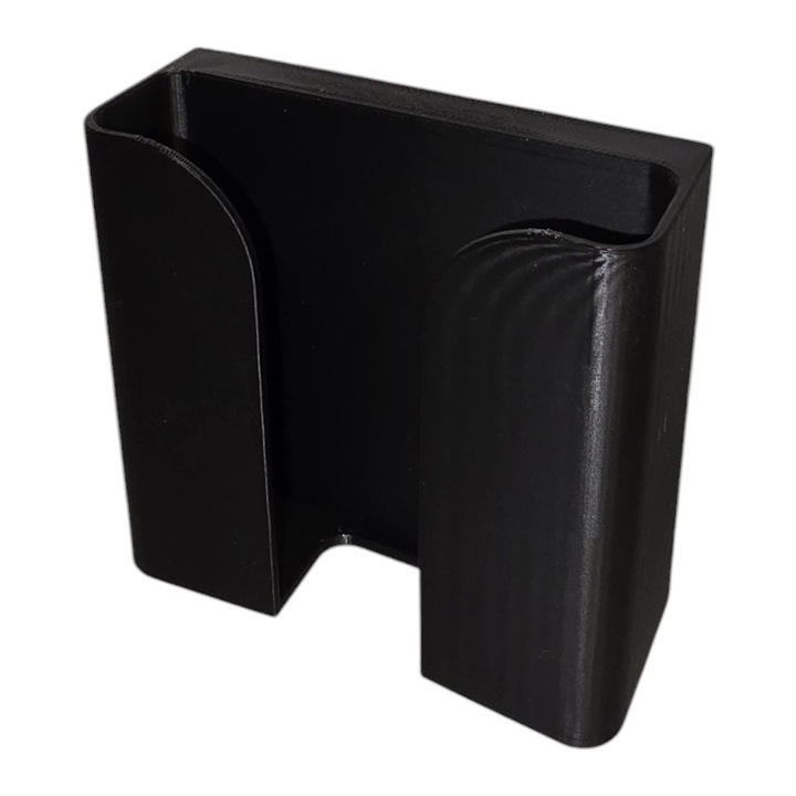 Suport pentru telefon, negru 87x33x83 mm, montare fara gaurire