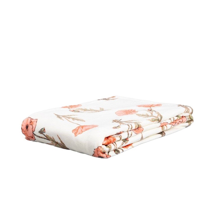 Homla RÉTI VIRÁGOK takaró, virágmintás, 130x170 cm