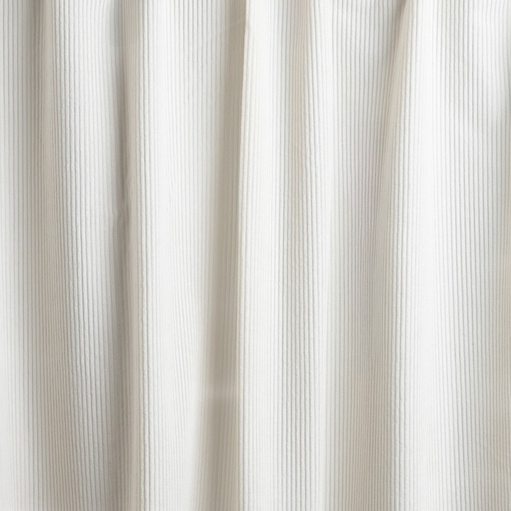 Perdea VELAS, Homla, imitatie catifea alba, 140x250cm, montare usoara