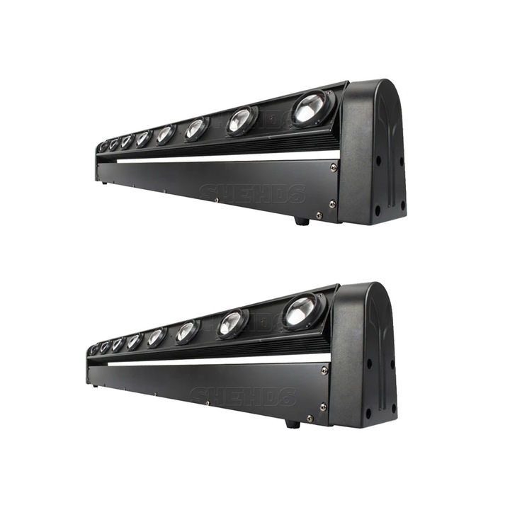 Set 2 Proiectoare LED RGBW 8x12W cu Control DMX, 9/38 Canale, Alimentare EU