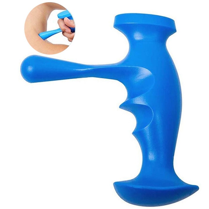 Instrument manual de masaj Enforose ergononomic cu brat lung, compact, pentru gat, spate, picioare, dimensiune de calatorie