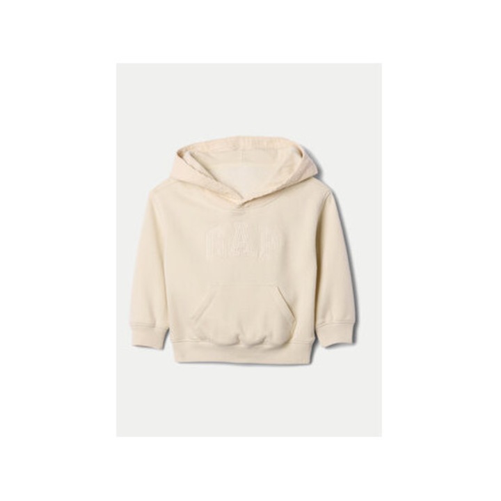 Bluza baieti, Gap, 304985744, Bumbac/Poliester, Bej, Bej