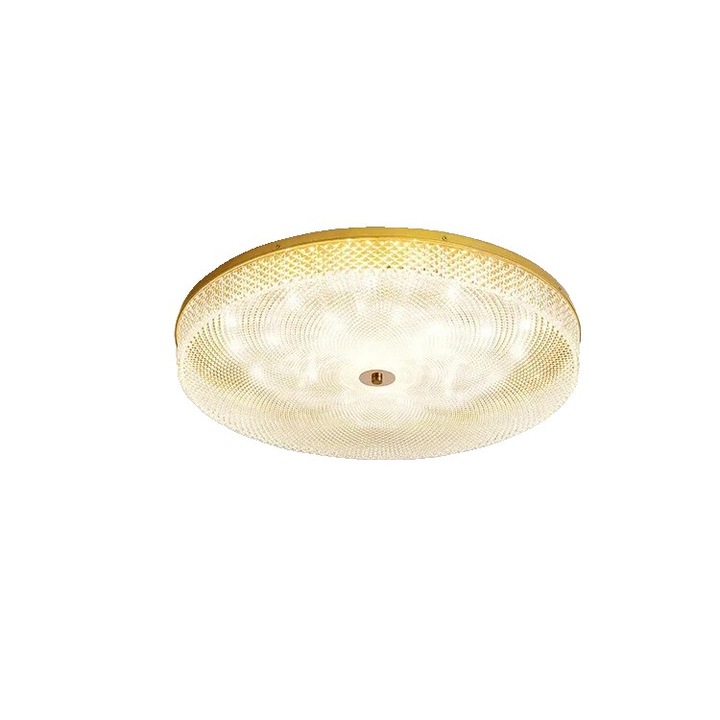 Kör alakú akril LED fali lámpa, szabályozható fényerejű háromszínű, 35 cm, arany