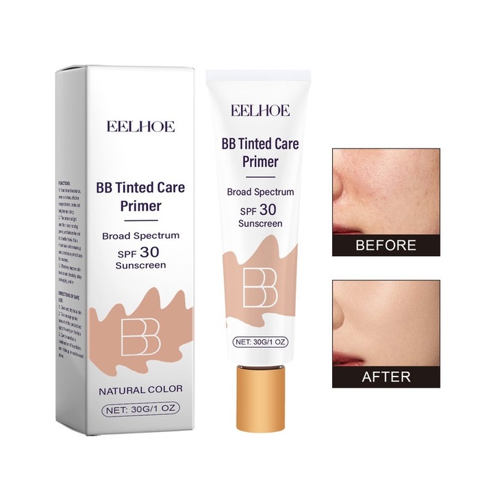 BB Cream EELHOE, SPF 30, efect mat, hidratare, 30ml