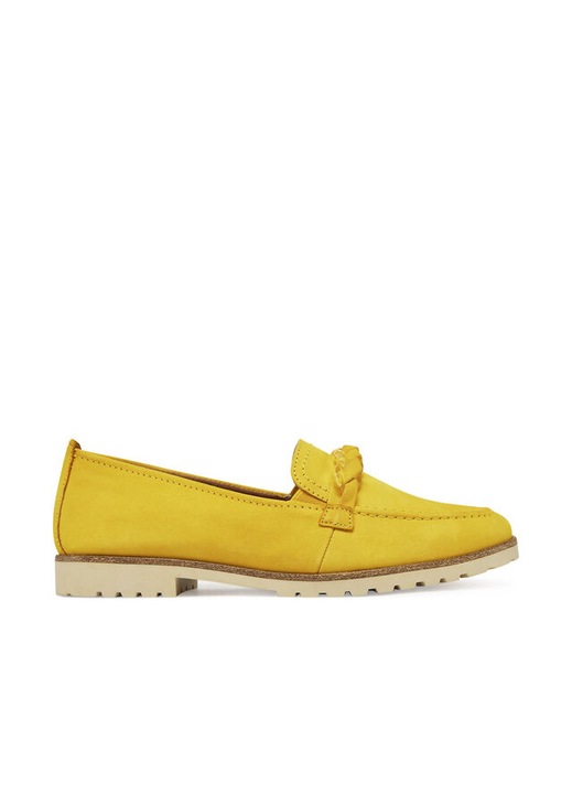 Mocasini dama Tamaris, 304653018, Piele naturala, Galben, Galben