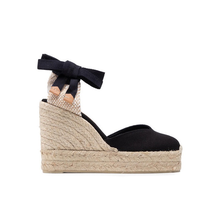 Castaner női espadrillák, 208361293, Textil, 39 EU, Fekete