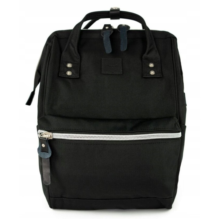 Rucsac laptop 14", Himawari, design minimalist, impermeabil, 40x26x20cm, culoare neagra