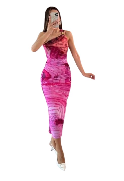 Rochie de vara, nuate de roz, L