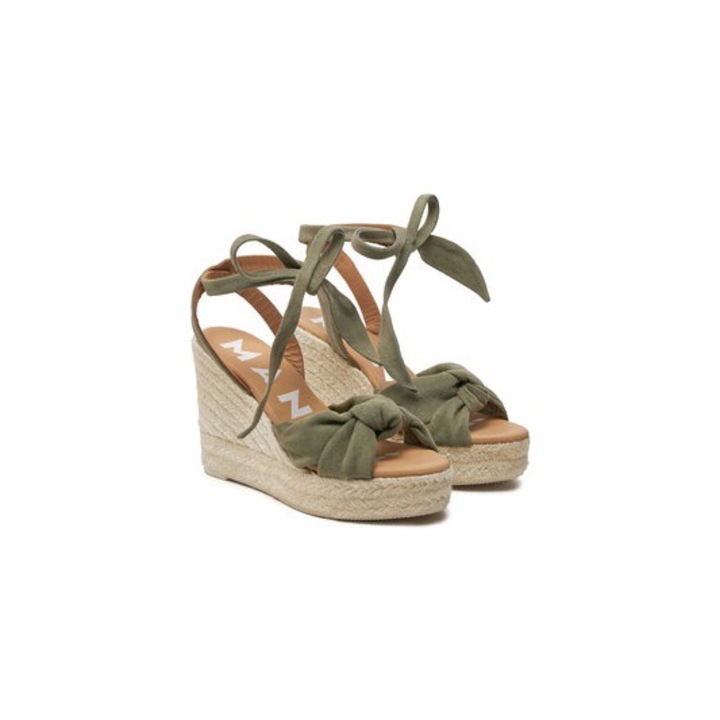 Espadrile dama Manebi, 304058936, Piele naturala, 38 EU, Verde