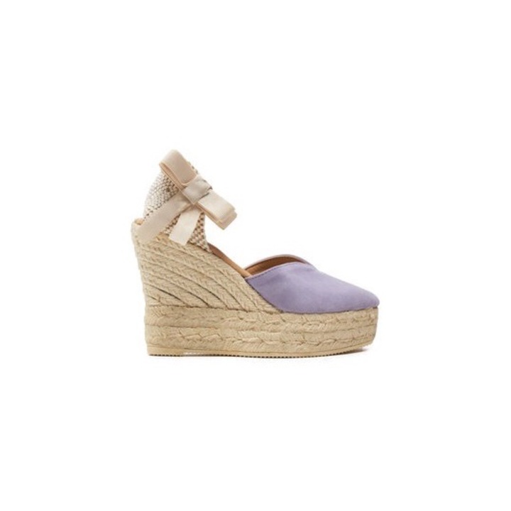 Espadrile dama Manebi, 304059032, Piele naturala, 37 EU, Violet