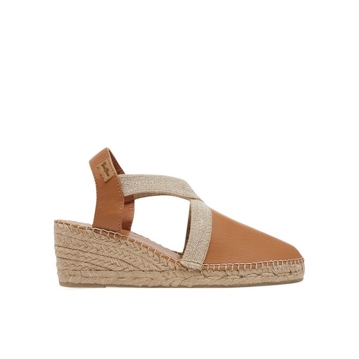 Toni Pons női espadrillák, 305032362, Természetes bőr, 40 EU, Barna