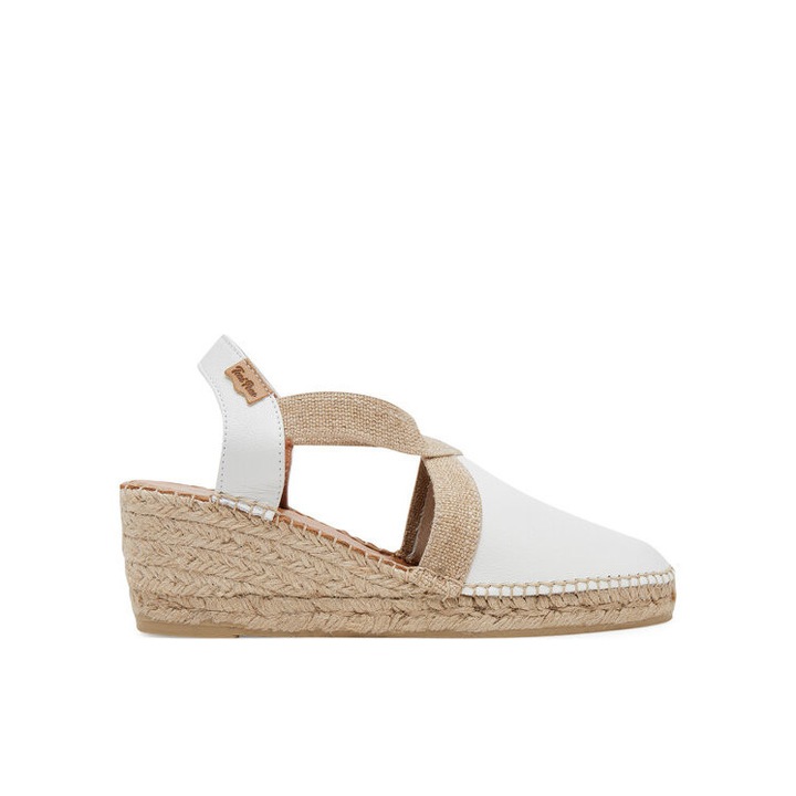 Toni Pons női espadrillák, 305032355, természetes bőr, 38 EU, fehér