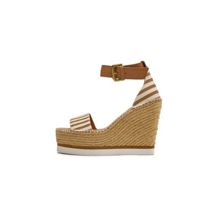 Espadrile dama See by Chloé, 303689773, Piele naturala, 40 EU, Maro