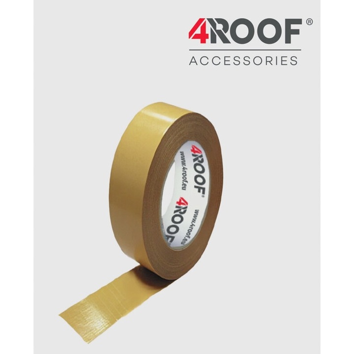 Banda adeziva dublu fata 4ROOF IZOTAPE MIX PRO 50mm x 25m, rezistenta la temperaturi ridicate