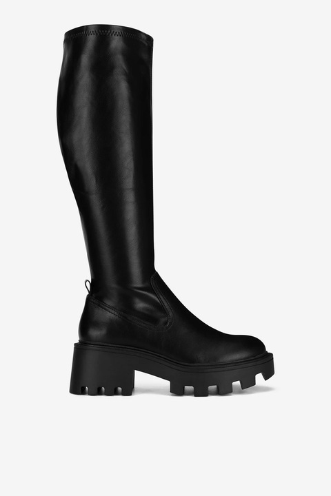 Cizme dama Deezee, 5905588881254, Sintetic, Negru, Negru