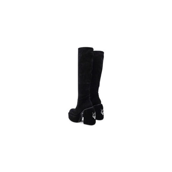Cizme dama Naked Wolfe, 304936241, Piele naturala, Negru, Negru