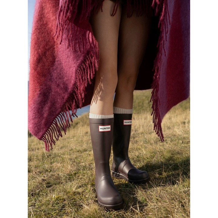 Cizme de ploaie dama Hunter, 5905588987178, Cauciuc, Rosu, Rosu