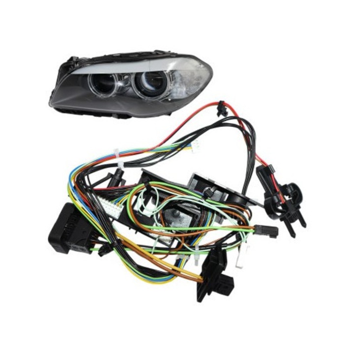 Cablaj far stanga pentru BMW Seria 5 F10/F11 fara Facelift fara AFS (2010-2013) - 63117271911 / 63117271909