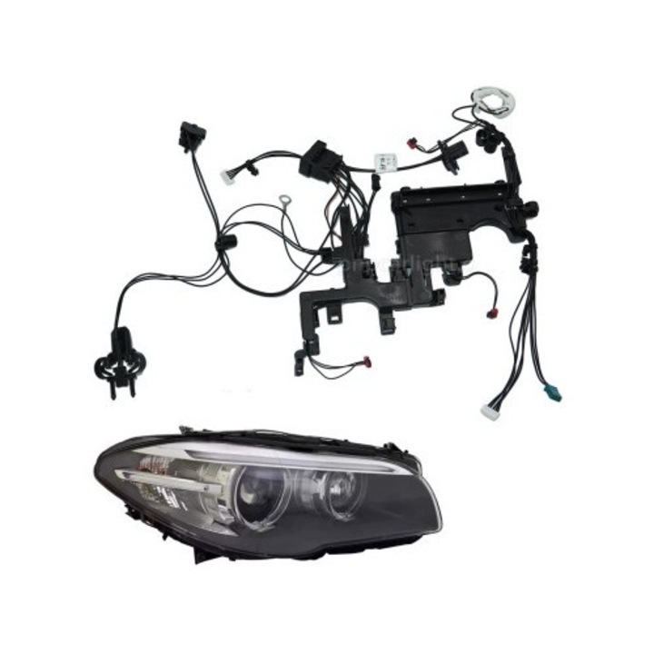 Cablaj far dreapta pentru BMW Seria 5 F10/F11 Facelift cu AFS (2014-2017) - 63117343906