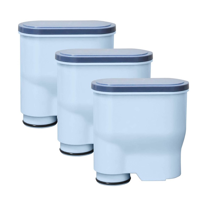 Vízszűrő, ZGGZERG, kávéfőző szűrő, 3 darabos készlet, kompatibilis philips CA6903kávéfőzővel, vízkőmentesítés, eltömődés megelőzése, víz tisztítása, víz keménységének csökkentése, polipropilén, szén részecskék, gyanta, 8.4*9*7.3cm, kék