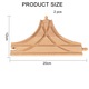 Set 2 sine T trenulet accesorii, ZGGZERG, Accesorii de tren din lemn, Non-toxic si inodor, 4-6 ani, Pentru dezvoltarea creativitatii si abilitatilor motrice ale copiilor, Lemn, 12*20*1.2cm, Culoarea lemnului