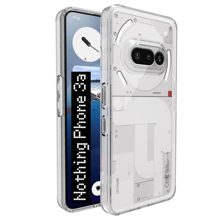 Case for Nothing Phone (3a) Slim Anti-Shock 1,5 mm, със защита на лещата, прозрачен