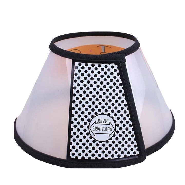 Guler de recuperare reglabil pentru animale de companie, Enforose, PVC, 15,7-18,5 inchi