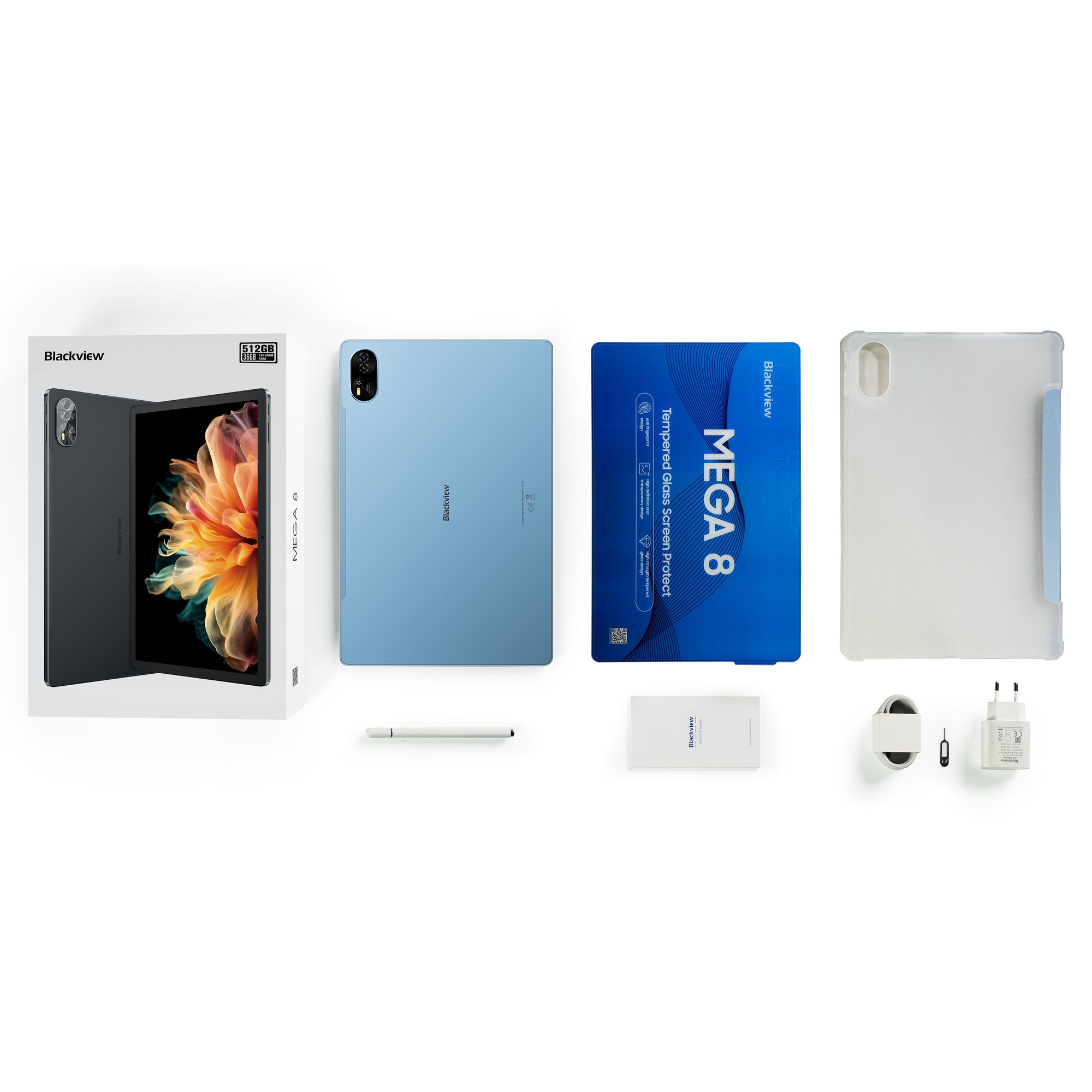 Tableta Blackview MEGA 8, 13 inch, Android 15, 36GB Ram(12GB +
