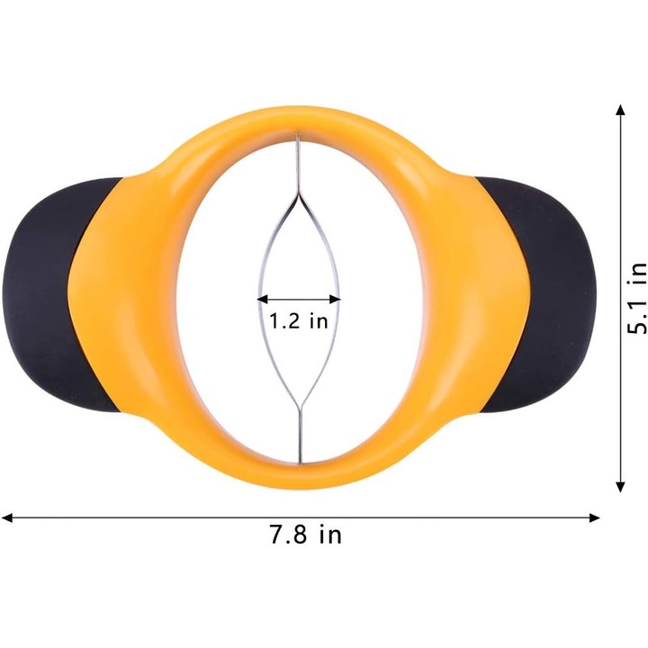 Feliator mango, taietor si curatator, otel inoxidabil, marime 5 inch, maner antiderapant