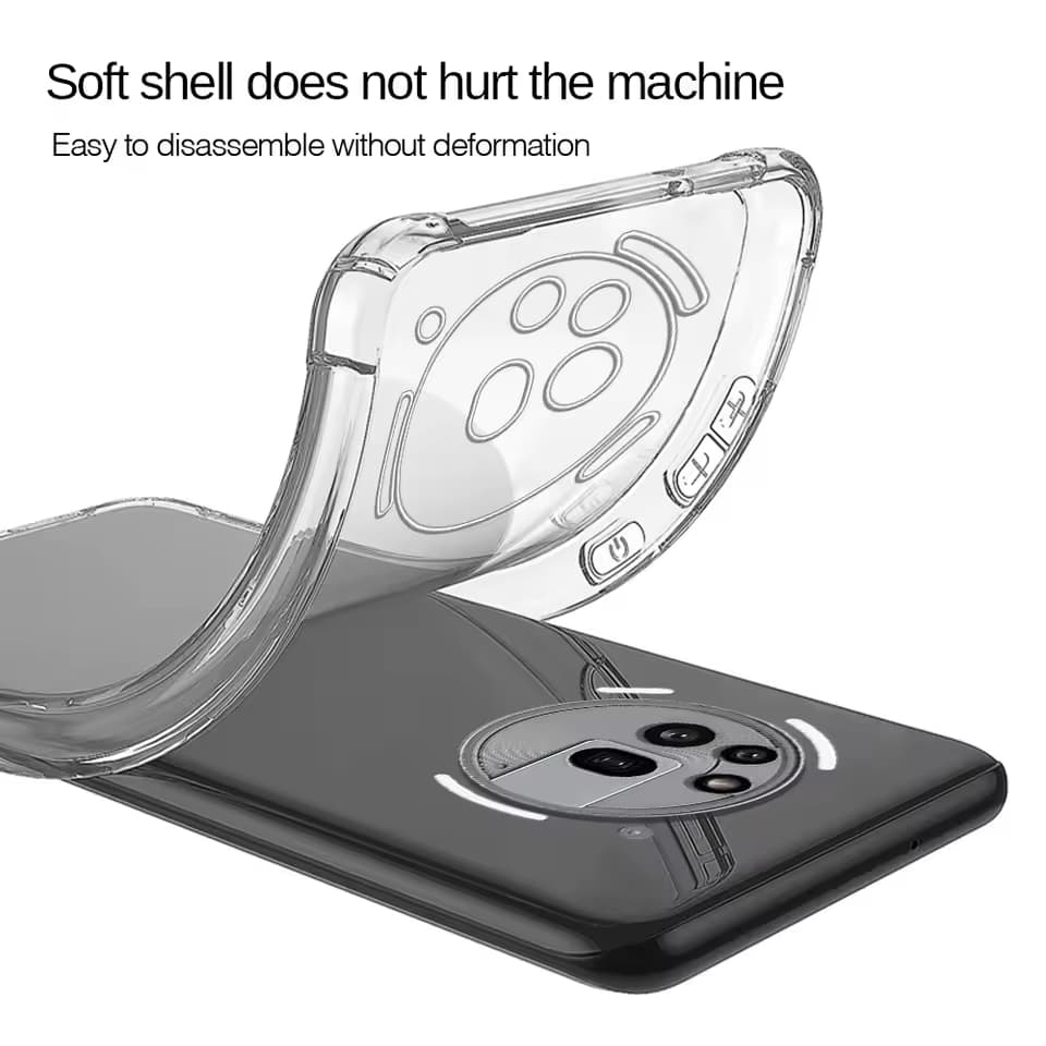 Husa pentru Nothing Phone (3a) Pro Slim Anti-Shock 1.5mm, reinforced 4 corners, Transparent